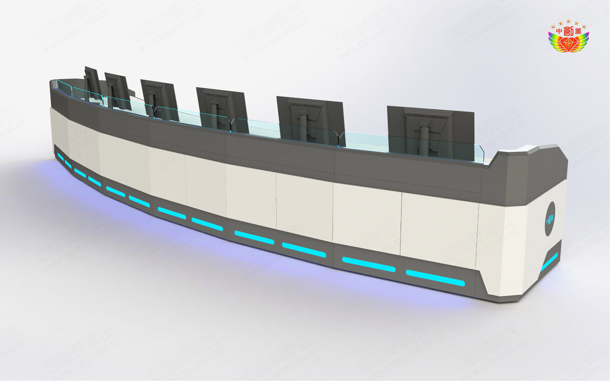 作戰(zhàn)指揮中心控制臺效果圖