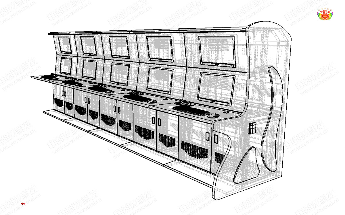 中控室操作臺圖片